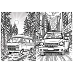 Kép 2/3 - Száguldó járművek kifestőkönyv – Trefl