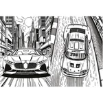 Kép 3/3 - Száguldó járművek kifestőkönyv – Trefl