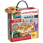 Kép 1/2 - Montessori baby fa puzzle – Állatok