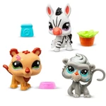 Kép 2/3 - Littlest Pet Shop: Zebra, tigris, pávián 3 db-os figura csomag – Country vibes 2. széria