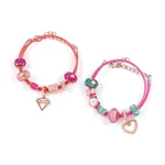 Kép 4/4 - Make It Real: Ékszerkészítés, halo charm karkötők pink tárolóban