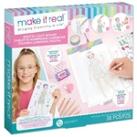 Kép 1/6 - Make It Real: Divattervező kreatív tábla LED világítással és sablonokkal