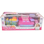 Kép 7/7 - Happy Shopping: Rózsaszín pénztárgép hanggal, termékekkel és játékpénzzel 27 cm