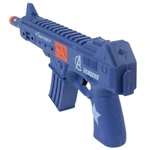 Kép 2/5 - Flint Gun: Kék katonai gépfegyver lövést imitáló funkcióval 30 cm
