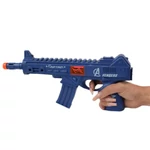 Kép 4/5 - Flint Gun: Kék katonai gépfegyver lövést imitáló funkcióval 30 cm