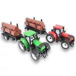 Kép 2/6 - Farm traktor pótkocsival és rönkfával