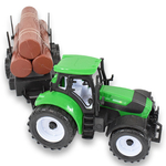 Kép 4/6 - Farm traktor pótkocsival és rönkfával