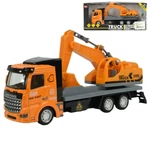 Kép 1/6 - Munkagép szállító teherautó 1/48