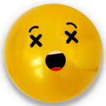 Kép 2/7 - Emoji mintás gumilabda többféle változatban 23 cm