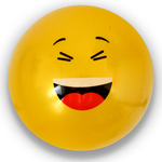 Kép 5/7 - Emoji mintás gumilabda többféle változatban 23 cm