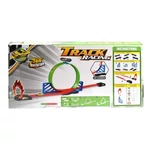 Kép 2/3 - Track Racing versenypálya hurokkal, lángoló ugratóval és hátrahúzós kisautóval