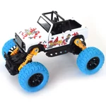 Kép 2/2 - Off-Road hátrahúzós fehér terepjáró 1/32