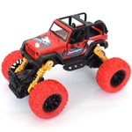Kép 2/2 - Off-Road hátrahúzós piros Jeep terepjáró 1/32