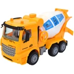 Kép 2/2 - Betonkeverős teherautó sárga színben 17 cm