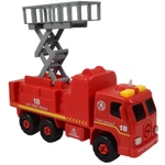 Kép 3/7 - Fire Engine: Emelőkosaras szétszerelhető tűzoltóautó szerszámokkal és hanggal 20 cm