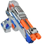 Kép 4/5 - Space Warrior: Elektromos űrpisztoly kétcsövű fénnyel és hanggal 24 cm