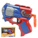 Kép 1/6 - Cool Soft Bullet Gun: Kisméretű szivacslövő fegyver töltényekkel kék-piros színben 14 cm