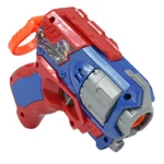 Kép 2/6 - Cool Soft Bullet Gun: Kisméretű szivacslövő fegyver töltényekkel kék-piros színben 14 cm