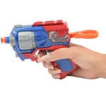 Kép 4/6 - Cool Soft Bullet Gun: Kisméretű szivacslövő fegyver töltényekkel kék-piros színben 14 cm