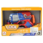 Kép 6/6 - Cool Soft Bullet Gun: Kisméretű szivacslövő fegyver töltényekkel kék-piros színben 14 cm