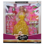 Kép 6/6 - Fashion Girl: Baba és gyermek baba szett kerékpárral és kiegészítőkkel 28 cm-es