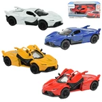 Kép 1/20 - Fém hátrahúzós luxus sportkocsi fénnyel és hanggal 1/43