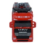 Kép 2/6 - Fire Truck négytengelyes tűzoltóautó fém modell 1/43