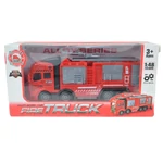 Kép 6/6 - Fire Truck négytengelyes tűzoltóautó fém modell 1/43