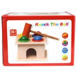 Kép 5/5 - Knock the ball fa ügyességi játék kalapáccsal
