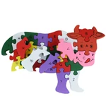 Kép 2/4 - ABC fa oktató boci puzzle