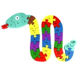 Kép 2/3 - Számos fa oktató kígyós puzzle