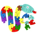 Kép 3/3 - Számos fa oktató kígyós puzzle