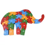 Kép 2/6 - ABC fa oktató elefántos puzzle