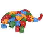 Kép 3/6 - ABC fa oktató elefántos puzzle