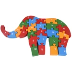 Kép 4/6 - ABC fa oktató elefántos puzzle