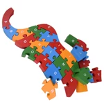 Kép 5/6 - ABC fa oktató elefántos puzzle