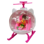 Kép 12/15 - Pink sportautó helikopterrel és kiegészítőkkel, fénnyel és hanggal