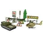 Kép 2/13 - Katonai játékszett járművekkel és kiegészítőkkel többféle változatban