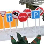 Kép 6/12 - Katonai repülő szett járművekkel kétféle változatban