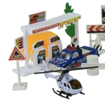 Kép 3/10 - Rendőrségi játékszett helikopterrel és kiegészítőkkel kétféle változatban