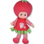 Kép 2/2 - Rongytestű baba alma vagy eper jelmezben 36 cm-es 1 db