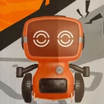 Kép 6/12 - RC interaktív TalkBot robot narancssárga színben 2,4GHz