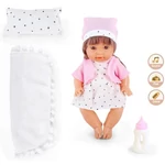 Kép 2/2 - Pisilő baba hanggal és párnával 30 cm