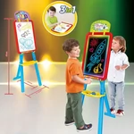 Kép 2/2 - LED háttérvilágítású multifunkciós 3 az 1-ben rajztábla fiús színben