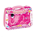 Kép 1/2 - Pretty Girl pink szépségszett hordozható bőröndben szemüveggel és kiegészítőkkel