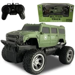 Kép 1/5 - RC Off-Road Military távirányítós katonai Hummer fénnyel 27 MHz 22 cm 1/16-os méretarány