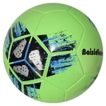 Kép 8/9 - Műbőr focilabda színes kereszt mintával 23 cm