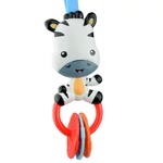 Kép 3/4 - Boldog zebra rágóka és csörgő