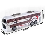 Kép 4/4 - RC Távirányítós Travel Bus Station Busz fénnyel 27MHz 1/32