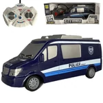 Kép 1/4 - RC Távirányítós rendőrbusz fénnyel 27MHz 1/32